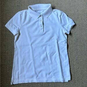 Women's J.Crew White Cotton Polo - Size S